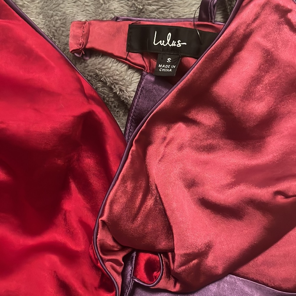 Never worn pink/purple cocktail dress, new with tags on - Picture 5 of 5